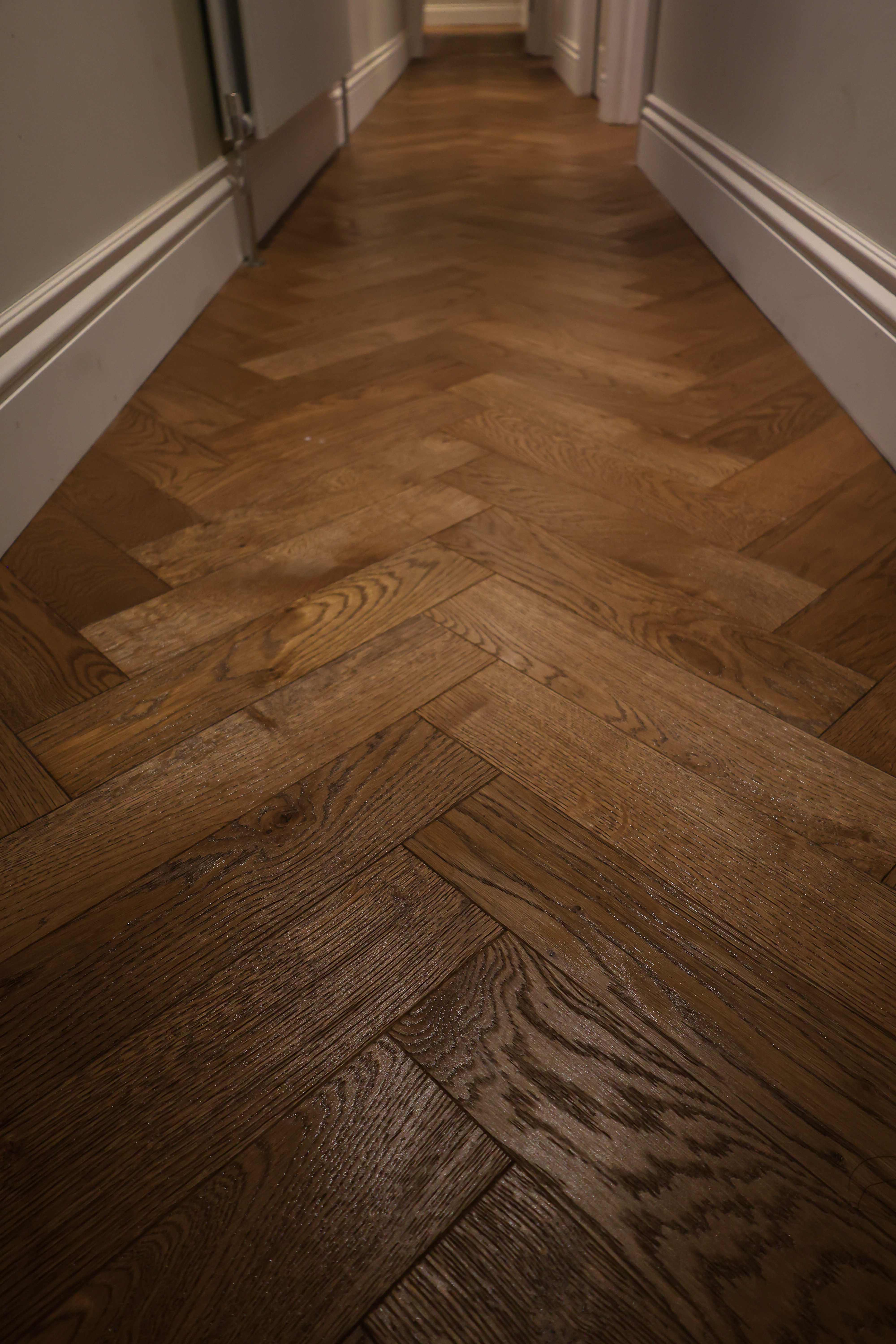 Herringbone Flooring installation in Chigwell, Essex