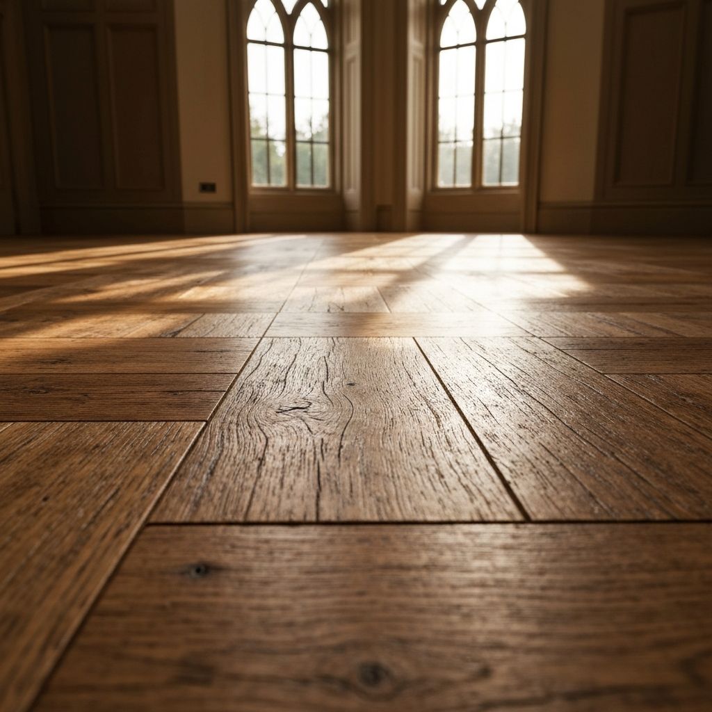 Beautiful reclaimed oak floorboards