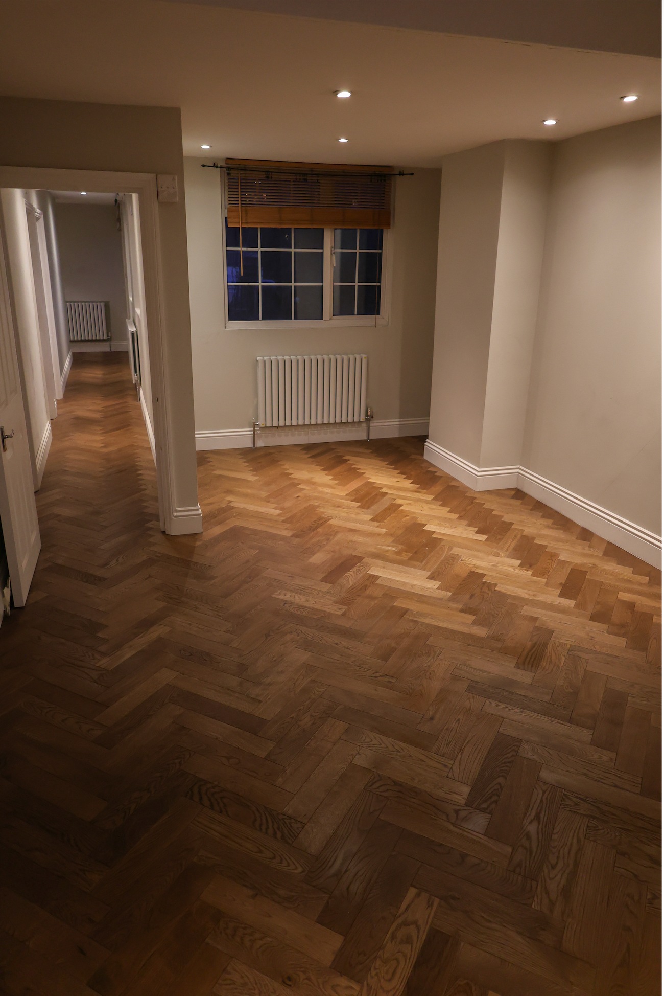 Premium hardwood flooring in a luxury interior